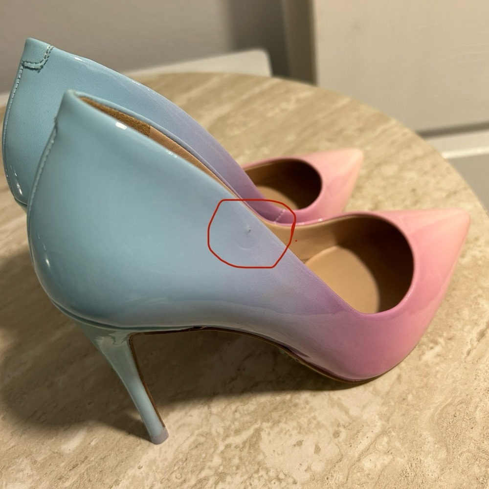 Aldo Pink and Blue Gradient Stiletto Heels - Picture 8 of 9